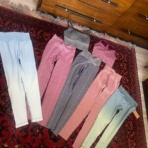 PINK BY VS. bundle of set seamless gym outfit